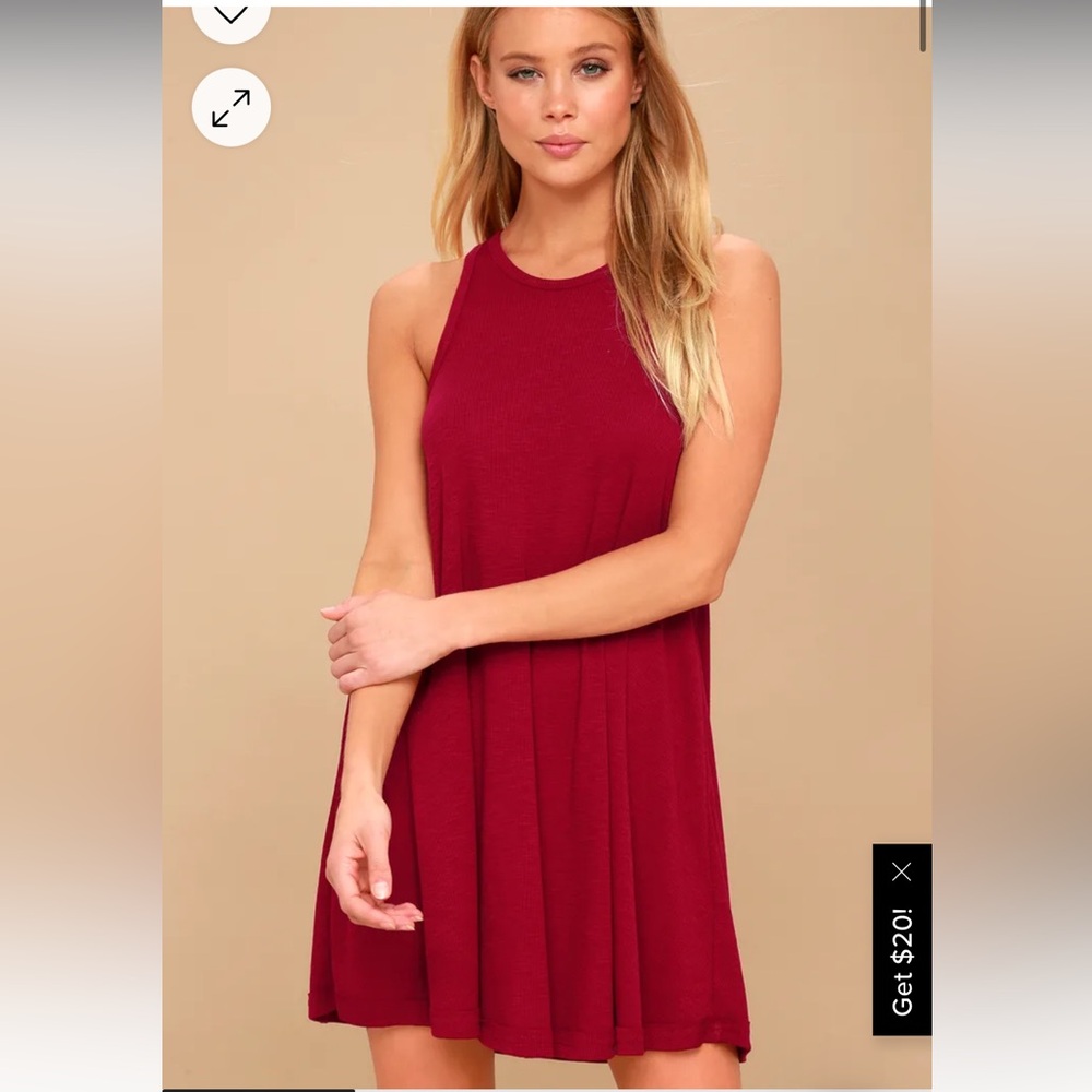 FP Beach Red Swing Dress
